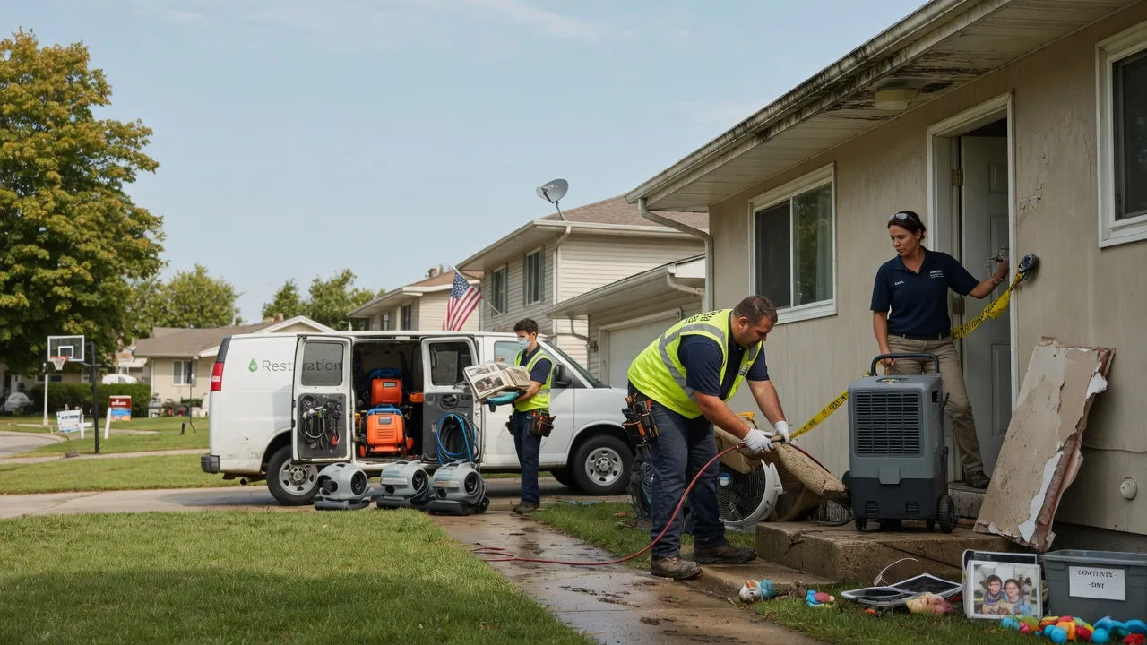 Water Damage Restoration in Saunemin, IL near me